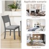 MAYEERTY 4-Pc Wooden Dining Chairs w/Padded Upholstery - Gray Side Chairs for Home - 4 of 4