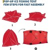 Portable Insulated Ice Fishing Tent  Shelter 6-8 Person For Outdoor Winter Fishing Camping And Hunting - 2 of 4