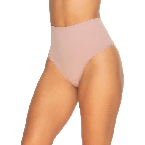 Tummy Control Thong Shapewear for Women Slimming Mid Waistd Girdle Panties  Seamless Shaping Thong Body Shaper Underwear, White