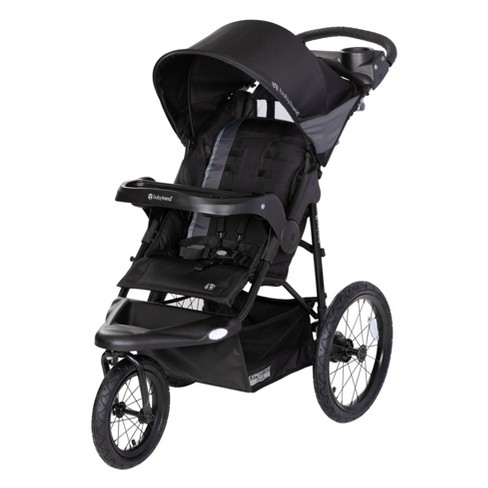 Baby Trend Expedition Plus Jogger with LED Safety Light Madrid Black