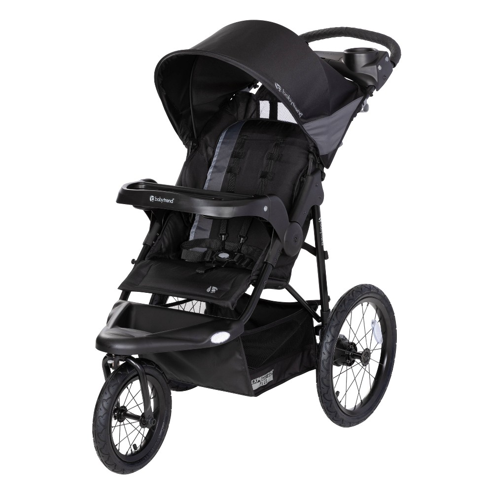 Photos - Pushchair Baby Trend Expedition Plus Jogger with LED Safety Light - Madrid Black 