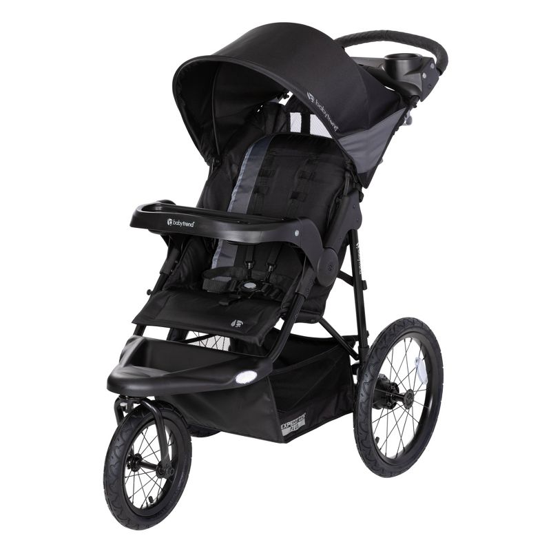 Baby Trend Expedition Plus Jogger with LED Safety Light - Madrid Black, 1 of 14