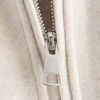Coolmee Women's Cropped Wool Jacket Plain Zipper Short Pea Coats Fall Winter Trendy Tweed Jackets - 4 of 4