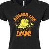 Women's - SpongeBob SquarePants - Absorb The Love Juniors Fitted Graphic T-Shirt - 2 of 4