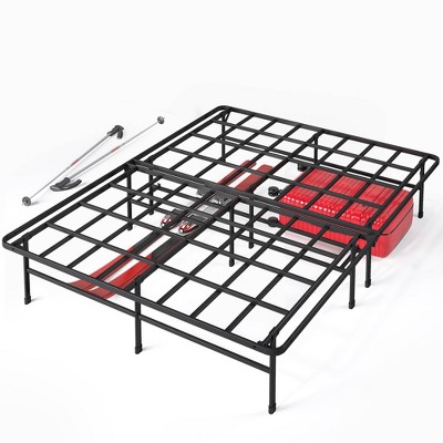Premium Bed with SmartBase Platform Frame Black - Zinus