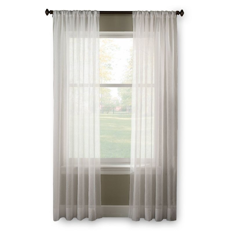 1pc Sheer Trinity Crinkle Voile Window Curtain Panel - Curtainworks, 6 of 7