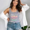 Simply Sage Market Women's Pretty Chill Flamingo Graphic Racerback Tank - 2 of 3