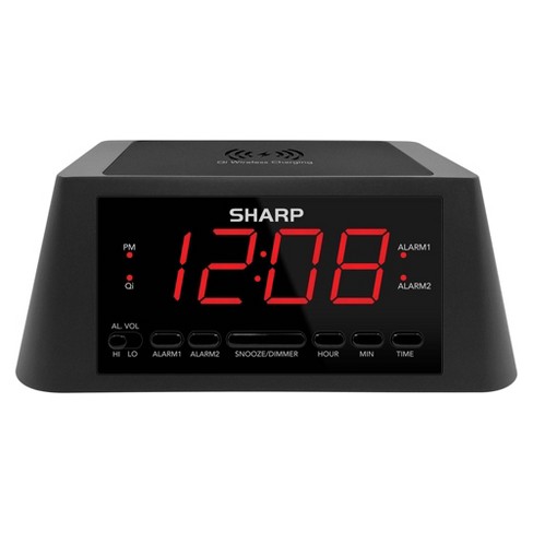 Wireless Charging Alarm Clock - Sharp - image 1 of 4