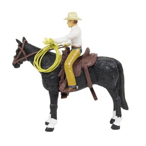 Big Country Toys 1/20 Cowboy & Black Quarter Horse 407 - 1 of 4