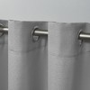 Exclusive Home Aztec Indoor/Outdoor Grommet Top Curtain Panel Pair, 54"x120", White - 3 of 4