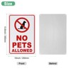 Unique Bargains Waterproof Reflective No Pets Allowed Sign 1 Pc - 3 of 4