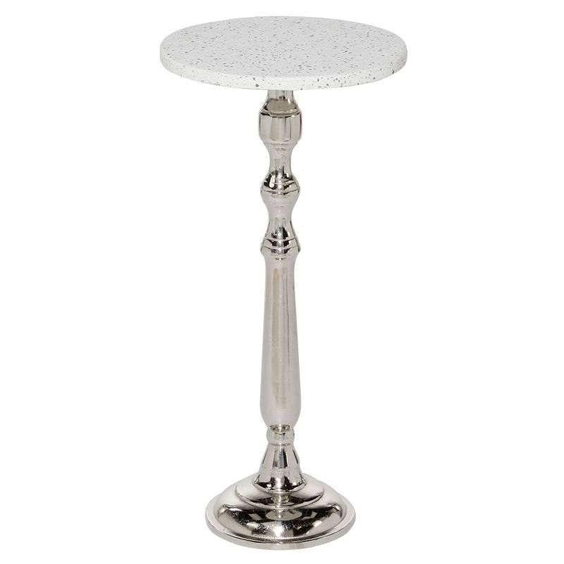 Traditional Terrazzo Accent Table White - Olivia &#38; May, 1 of 15
