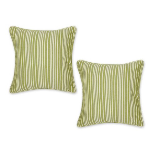 Couch Pillow Covers 18x18 Set of 4, Emerald Green and Gold Home