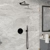 CASAINC 1-Spray Patterns Round 2-Functions 10 Inches Wall Mount Dual Shower Heads with Handheld - 3 of 4