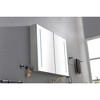 Munora - 40"W x 30"H LED Surface Mount Medicine Cabinet - Aluminum Alloy, 3x Magnification, Dimmable Lights - Bathroom Mirror Cabinet - 2 of 4