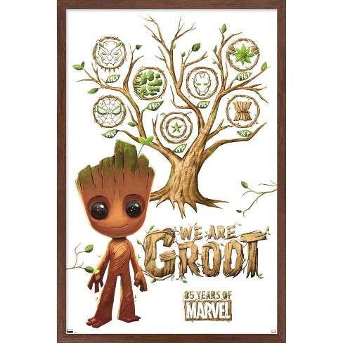 Trends International Marvel We Are Groot - Tree Framed Wall Poster ...
