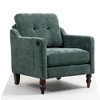 31.5" Chenille Ergonomic Sofa Chair with USB Port and Storage Pocket - 4 of 4