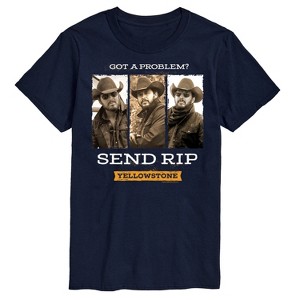 Men's - Yellowstone - Got A Problem Send Rip Short Sleeve Graphic T-Shirt - 1 of 4