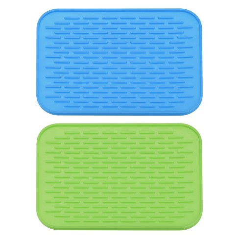 Unique Bargains Dish Drying Mat Silicone Drain Pad Heat Resistant