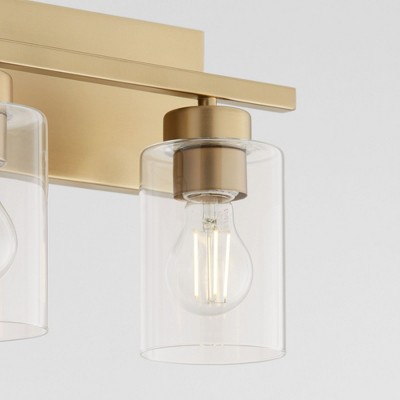 Quorum Lighting Carter 4 - Light Vanity in  Aged Brass