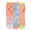 Youth Easter Themed Crew Socks 3-Pack - Vibrant and Fun Holiday Socks for Spring Celebrations - 2 of 4