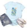 Simply Sage Market Summer Vibes Blue Flowers Short Sleeve Tee - 3 of 4