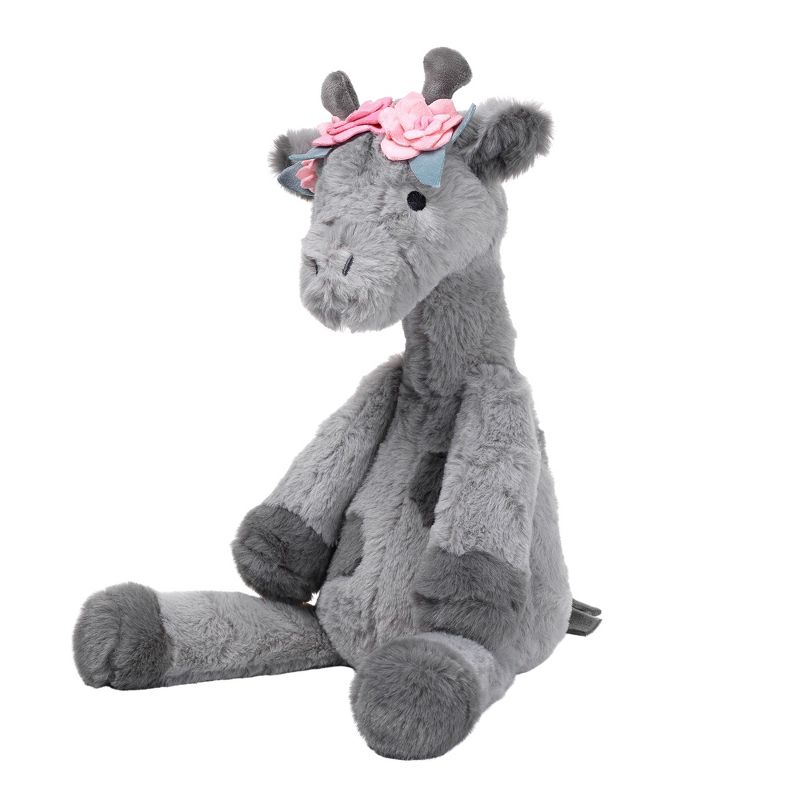 Lambs & Ivy Giraffe and a Half Gray Plush Stuffed Animal Toy - Skylar, 2 of 7