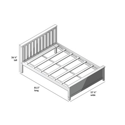 Espresso Pine Full Platform Bed with Storage and Headboard