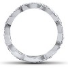 Pompeii3 1 cttw Diamond Infinity Eternity Wedding Anniversary Ring 14K White Gold - 3 of 4