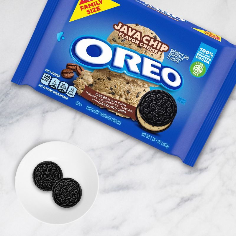 Java Chip OREO Cookies Family Size - 17oz, 6 of 18
