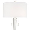 Vienna Full Spectrum Modern Table Lamp 30 1/2" Tall Clear Crystal Glass Drum Shade for Bedroom Living Room Bedside Nightstand Home - 4 of 4
