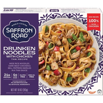 Saffron Road Gluten Free Frozen Drunken Noodles - 10oz