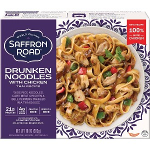 Saffron Road Gluten Free Frozen Drunken Noodles - 10oz - 1 of 4