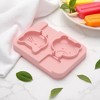 Unique Bargains Ice Pop Mould Double Mini Bears Cat Shape Comes with Plastic Stick Hand Washable 4.72"x3.62"x0.83" 1 Pc - 2 of 4