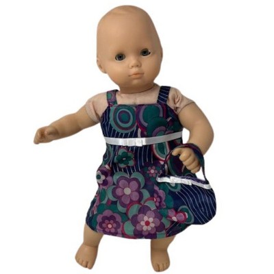 Doll Clothes Superstore Flower Sundress With Purse Fits 15-16 Inch Cabbage Patch Kid And Baby Dolls