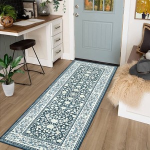 Area Rugs VintageRugs Machine Washable Low Pile for Bedroom Soft Area Rug Print Carpet with Rubber Backing for Home Office Decor  Laundry Room - 1 of 4
