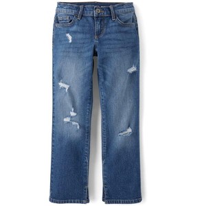 The Children's Place Girls Ripped Straight Jeans - 1 of 4