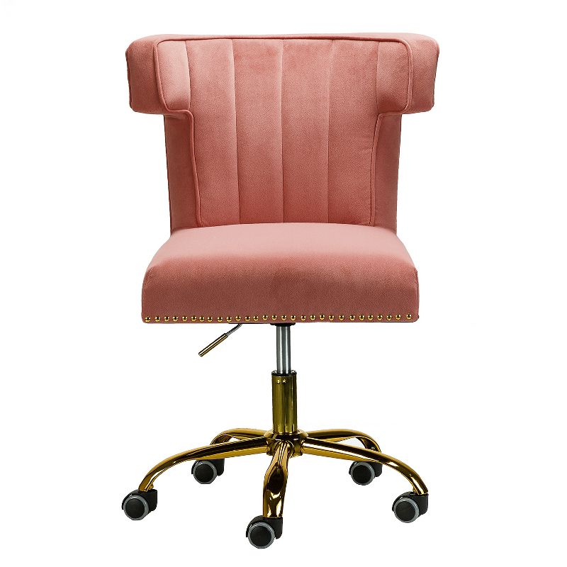 Puvis Upholstered Task Desk Chair Adjustable Swivel Home Office Chair  | Karat Home, 1 of 12