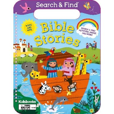 Search & Find Bible Stories Write and Wipe - (Spiral Bound)