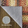 Entryway Rug Small Throw Rug Machine Washable Floor Cover Braided Printed Area Rug Indoor Non Slip Farmhouse Rug Boho Accent Rug - 4 of 4