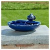 6.7" Ceramic Solar Koi Fountain - Smart Living - image 4 of 4