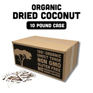 Mavuno Harvest Organic Dried Coconut Fruit Snacks, a Vegan & Gluten Free Healthy Snack with No Preservatives or Added Sugars - Bulk 10 LB PK - 1 of 4