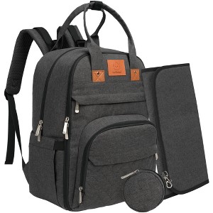 KeaBabies Diaper Bag with Changing Pad - Waterproof Baby Bag, Travel Diaper Bags, Baby Diaper Bag Backpack - 1 of 4