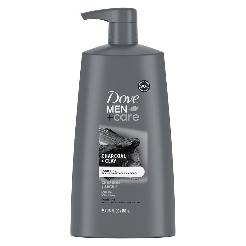 Dove Men+Care Shampoo with Charcoal + Clay Plant Based Cleansers, 2 of 9