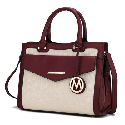 MKF Collection Alyssa Multi-Compartment Satchel Women’s Bag by Mia K