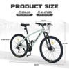 Aukfa 27.5-Inch Mountain Bike 21-Speed Dual Disc Brake Suspension Front Fork Aluminum Alloy Frame Cross-Country Bicycle, Unisex - 2 of 4