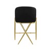 Meridian Furniture,Xavier Black Velvet Counter Stool - 2 of 4