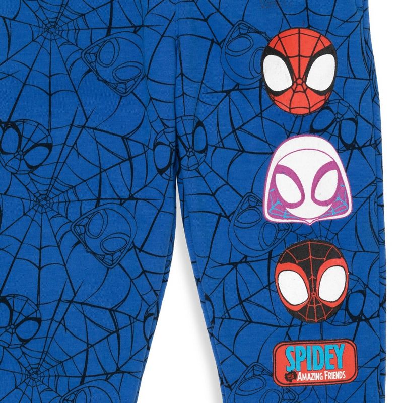 Marvel Spider-Man Spidey and His Amazing Friends Fleece 2 Pack Pants, 4 of 8