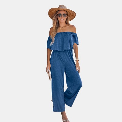 Women's Chic Off-Shoulder Jumpsuit for Effortless Style - Cupshe
