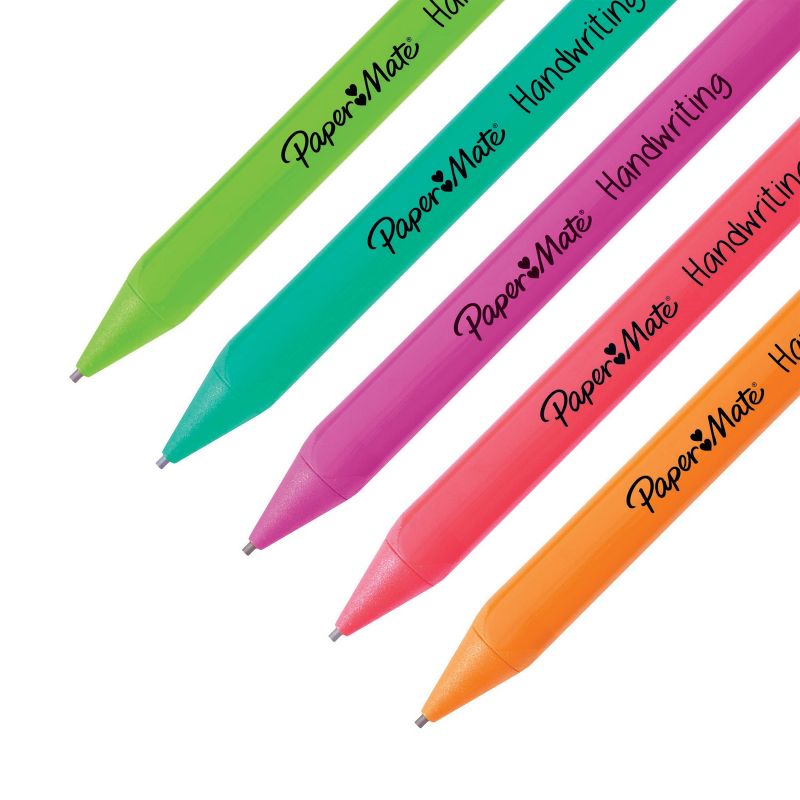 Paper Mate Handwriting 5pk #2 Mechanical Pencils with Eraser and Refill 1.3mm Assorted Colors, 3 of 5